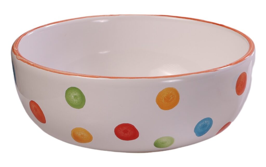 BOWL RED.MD BUBBLES EASTER