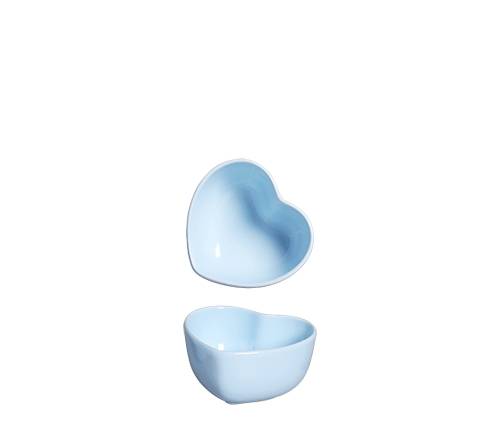 ADORNO CORAÇÃO PQ FUNDO ALGODÃO DOCE AZUL