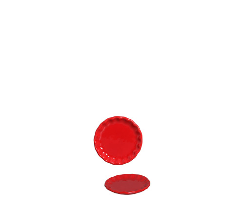 PRATO RED.MINI BABADO CHERRY
