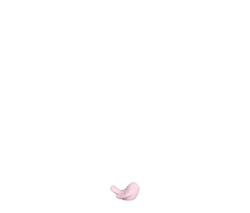ADORNO PÁSSARO MINI ALGODÃO DOCE ROSA