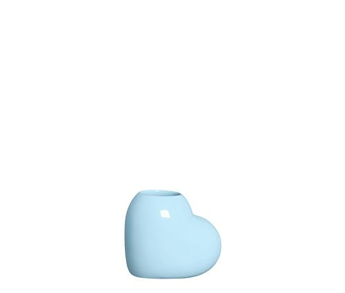 VASO CORAÇÃO PQ ALGODÃO DOCE AZUL