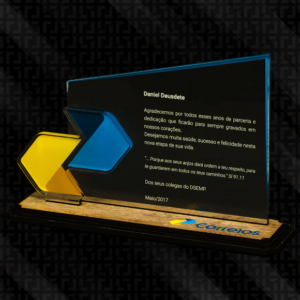 PLACA / TROFÉU DE HOMENAGEM LOGO - PLACA2000