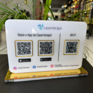 PLACA DE QR CODE
