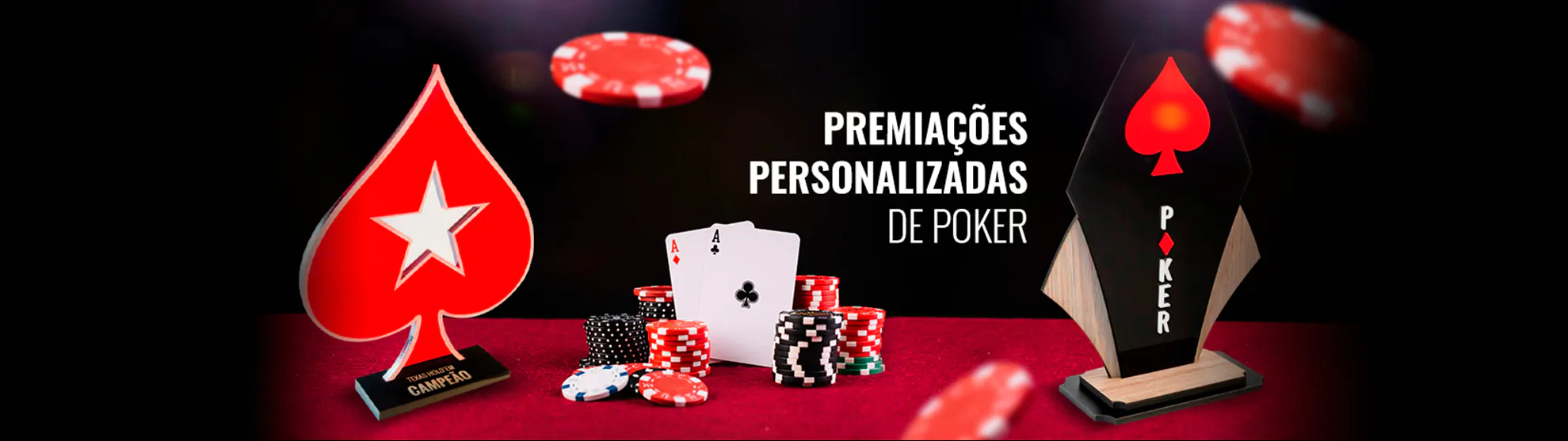 Premiações personalizadas de poker